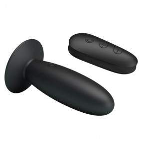 MR PLAY - Remote-Controlled Vibrating Anal Plug llll (Chargeable - Black)